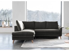 Colțar gri închis extensibil (cu colț pe partea stângă ) Charming Charlie – Miuform