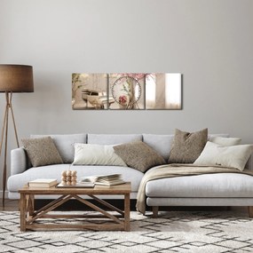 Tablou - Interior de vis cu pian (cu ceas) (90x30 cm)
