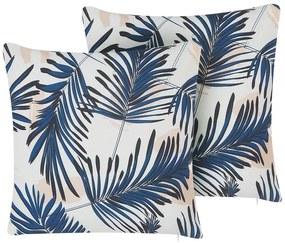 Set 2 buc perne decorative 45 x 45 cm Etal (albastru). 1075027