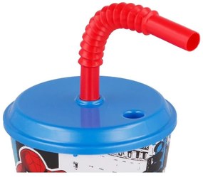 Omul Păianjen Pahar cu pai Streets, Plastic 430 ml