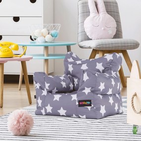 Fotoliu puf Buff Beauty (gri + alb). 1028902