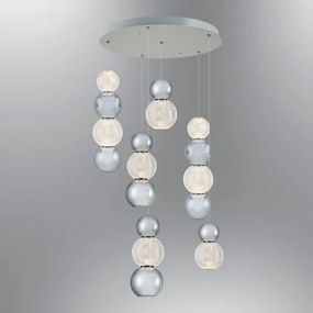 Lustră LED pe cablu CREMONA LED/34W/230V 3000K crom mat