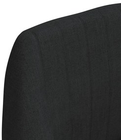 Scaune de bar, 2 buc., negru, material textil 2, Negru