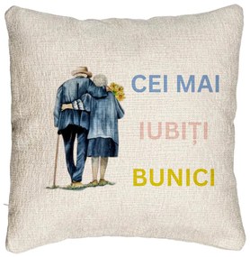 Perna Decorativa Canapea pentru Bunici 7, 40x40 cm, Cu fermoar