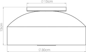 Plafonieră verde Blacko – Sollux