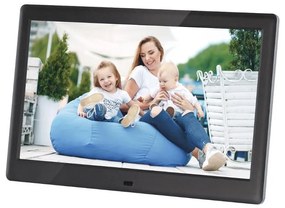 Sencor - Ramă foto digitală cu difuzor 230V, neagră + telecomandă