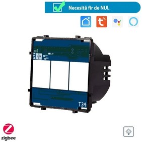 Modul intrerupator tactil simplu cu variator protocol Zigbee