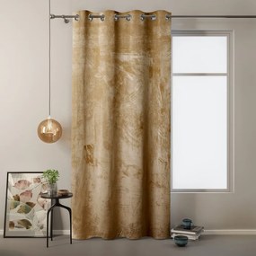 Draperie cu suprafață de catifea AmeliaHome Velvet, 140 x 245 cm, galben muștar