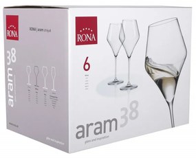 Set 6 pahare vin 380ml, RONA Aram