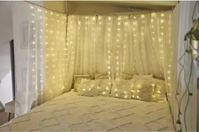 Instalație LED de Crăciun de exterior 180xLED/8 funcții 6,7 m IP44 alb cald