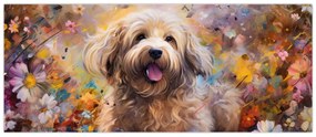 Tablou - Happy Dog II. (120x50 cm)
