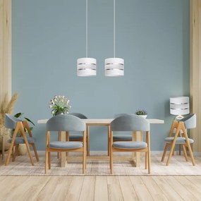 Lustră pe cablu HELEN 2xE27/15W/230V albă