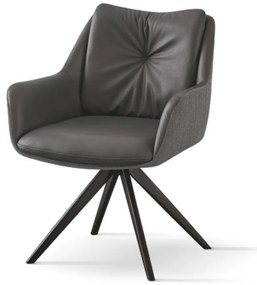 SCAUN TIP FOTOLIU ROTATIV ARMONY - IMITATIE PIELE - GRI