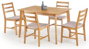 Set masa Cordoba + 4 scaune stejar deschis