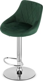 OFERTA Scaun de bar verde VELVET KAST II. calitate secundara