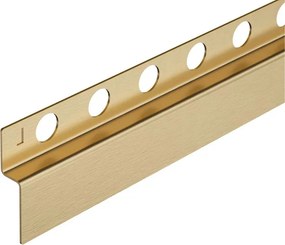 Profil inclinat stanga pentru perete Balneo Floor Strips 120 cm finisaj auriu periat