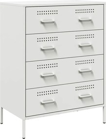 vidaXL Dulap, alb, 68x39x89 cm, oțel