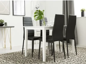 Set de mese Scandinavian Choice 71474x75x120cm, Numărul de locuri: 4, Unghiular, Lemn: Cauciuc