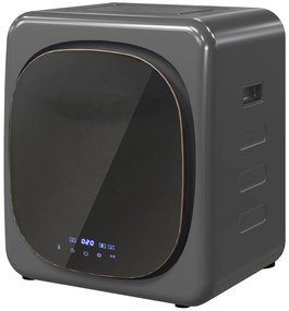 HOMCOM Uscător de rufe cu dezinfecție UV, design compact, capacitate de 4 kg, oțel inoxidabil, Gri | Aosom Romania