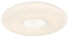 Plafoniera LED RGB cu telecomanda design modern Sully alb