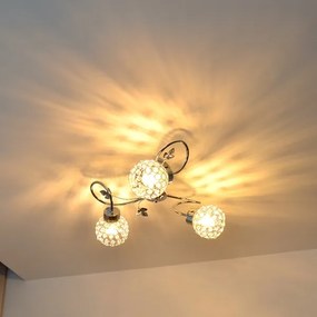 Lustră aplicată SOPHIA 3xE27/15W/230V crom lucios/transparent