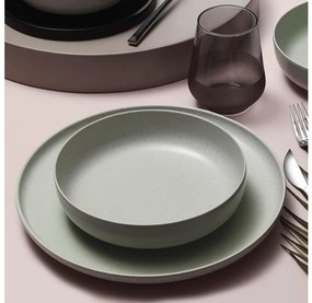 Set de masă, 18 piese, verde, porțelan