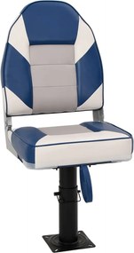 vidaXL Set cu scaun pentru barcă, pliabil, 2 piese, spătar înalt