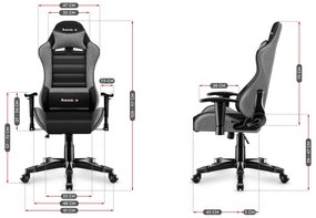 Scaun gaming pentru copii Rover 6 (negru + gri). 1087545
