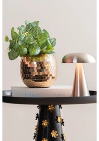 Veioză aurie LED cu intensitate reglabilă cu abajur din metal (înălțime 20,5 cm) Rachel – Leitmotiv