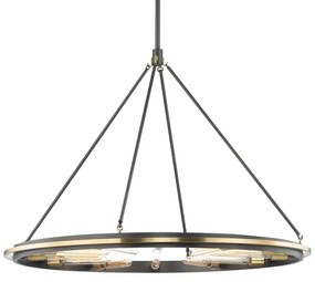 Candelabru design vintage CHAMBERS, cu 12 surse de lumina