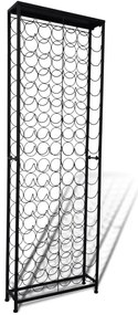 241598 vidaXL Suport sticle de vin pentru 108 sticle, metal