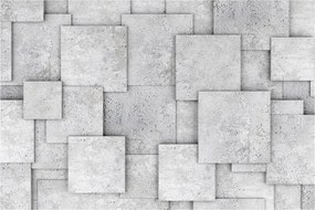 Tablou - Abstracție cu faianță de beton (90x60 cm)