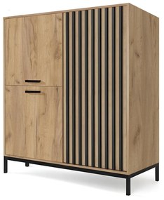 Dulap Lamello KM2 (stejar craft + negru). 1092414