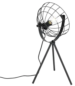Lampă de masă industrială cu trepied negru reglabil - Hanze
