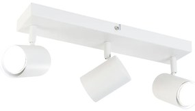 Plafoniera inteligentă albă dreptunghiulară cu 3 GU10 Wifi - Jeana