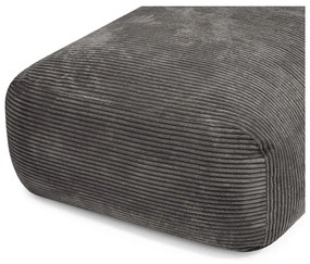 Fotoliu bean bag crem cu tapițerie din catifea reiată Snug Long 140 – SLOWDOWN