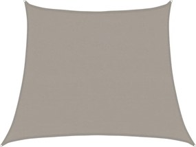 vidaXL Pânză parasolar, gri deschis, trapez, 3/4x3 m, HDPE, 160 g/m²