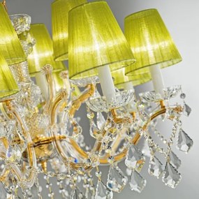 Kolarz 3149.88.3.KoT - Candelabru MARIA LOUISE 8xE14/40W/230V aur 24K