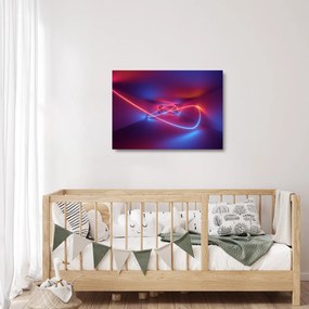 Tablou pe sticlă cu abstracție modernă (70x50 cm)