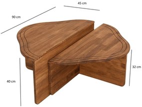 Măsuță de cafea Altopiano Chestnut