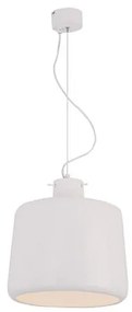 Pendul design modern Indi alb 28cm