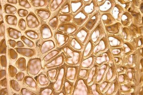 Masuta cu aspect deosebit Leaf 80cm, auriu