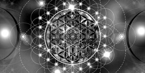 Tablou Mandala fascinantă alb-negru