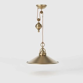 Lustra din alama industrial style cu scripete Alice