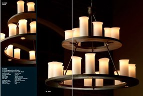 Candelabru masiv din fier forjat cu 21 surse de lumina, HL 2560