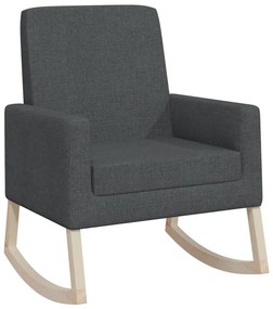 329416 vidaXL Scaun balansoar, gri închis, material textil