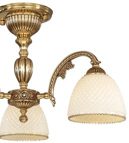 Lustra aplicata din alama cu 3 brate design italian 7125