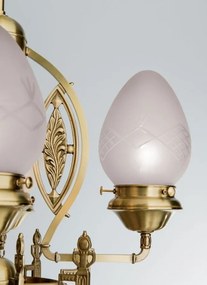 Candelabru cu 17 brate, elegant design LUX Budapest, bronz LU 1440/4+8+4+1 bronze/376 klar-matt OR