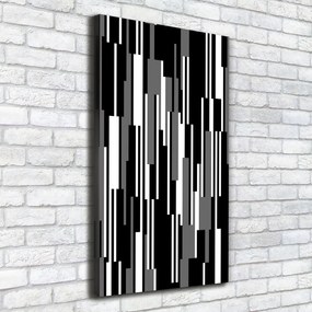 Tablouri tipărite pe pânză linii negre și albe