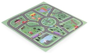 Covor de joacă din spumă EVA pentru copii City 90,5x90,5 cm 21 bucăți